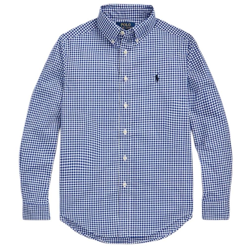 Oxford White and Blue Ralph Lauren Button Down Shirt (S)